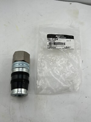 Kimball Midwest 1/2 Body 3/4FPT E-Z-Mate Female Air Coupler NPT Black 300 P.S.I.