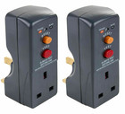 2 x MASTERPLUG ARCDKG RCD PLUG-IN CIRCUIT BREAKER SAFETY TRIP SWITCH