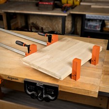 JORGENSEN 2-pack 48-inch Bar Clamps 90 Cabinet Master Parallel Jaw Bar Clamp Set