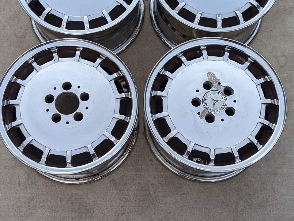 Mercedes R129 300SL EVO1 16X8 Wheel Rims Set Chrome 1294000102 OEM ...