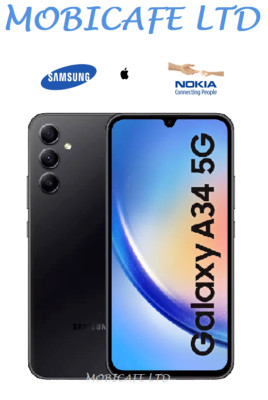 Samsung Galaxy A34 5G 128GB 6GB Handy schwarz - entsperrt