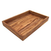 "Tablett \"My Home\" 32 X 22 X 4 Cm Ablage Handgemacht Aus Olivenholz"