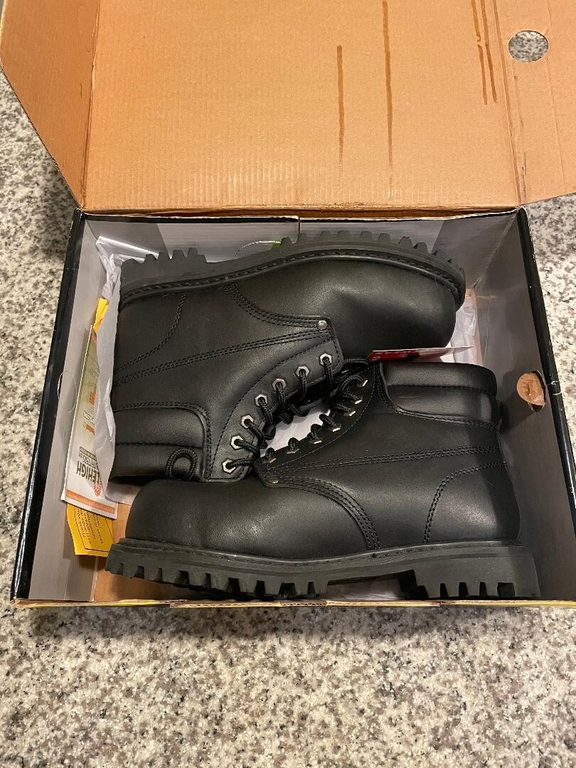 Lehigh composite toe leather Black Men\'s safety Boots sz 6.5w Men Lehigh Safety Shoes Steel Toe Work Boot Size 10 : Target main image 3