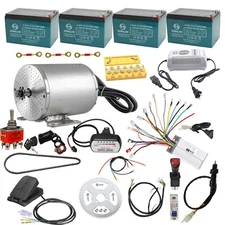 1800W 48V Electric Brushless Motor Controller Kit Full Scooter Motor Kit Go Kart