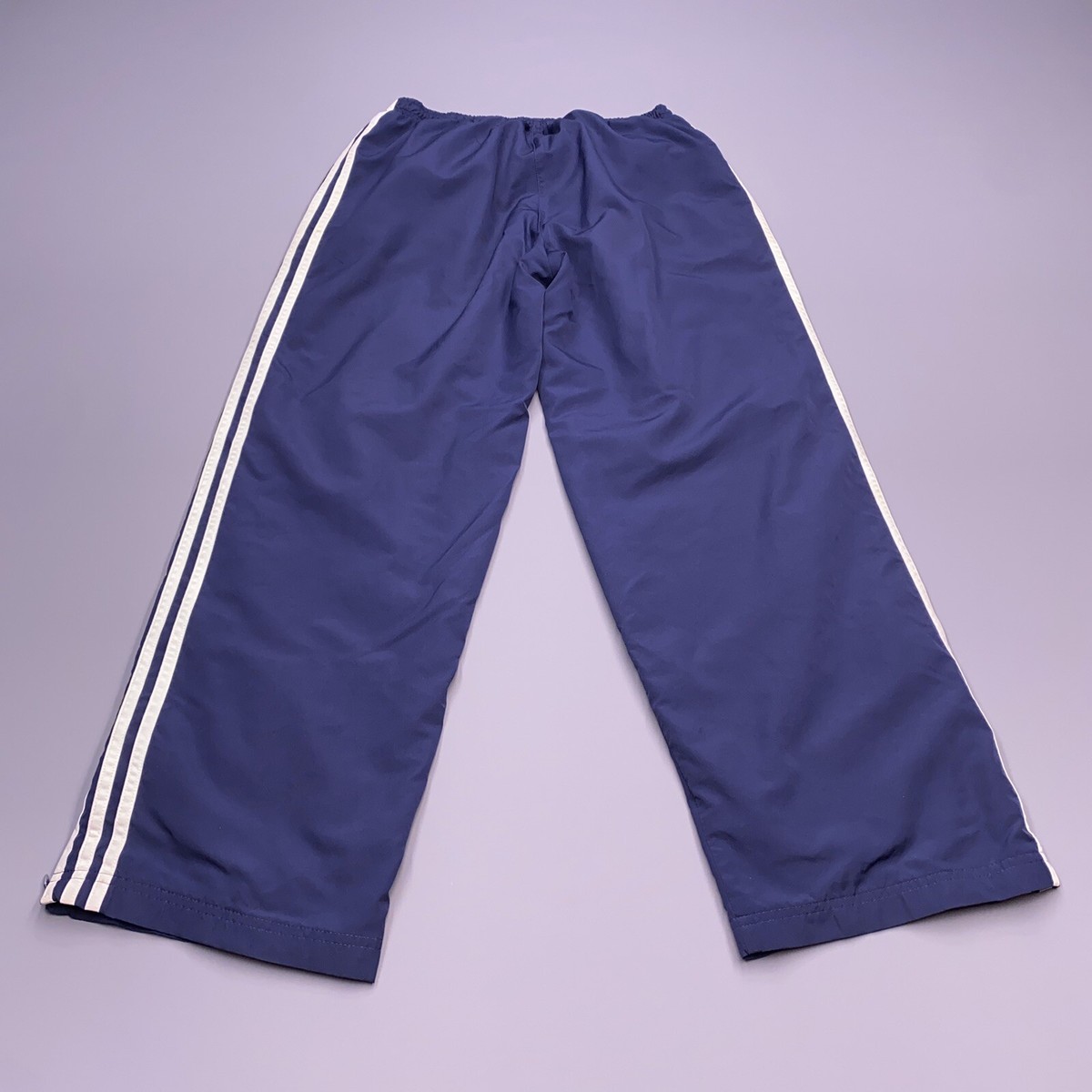 Adidas Track Pants Navy Lined Large Mens | eBay