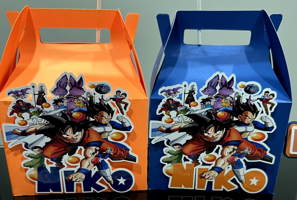DRAGON BALL Z PERSONALIZED PARTY DECORATION, FAVOR BOXES, TABLE CENTERPIECE. - Image 2 of 4