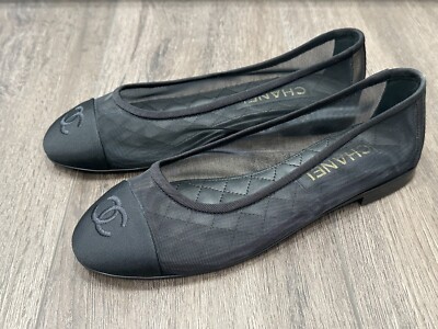 CHANEL バレリーナ　37 ブラック CHANEL - 美品 シャネル バレリーナ 37 パンプス フラット
