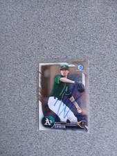 Zack Erwin Signed In Person 2016 Bowman Chrome A's Rookie Card A3
