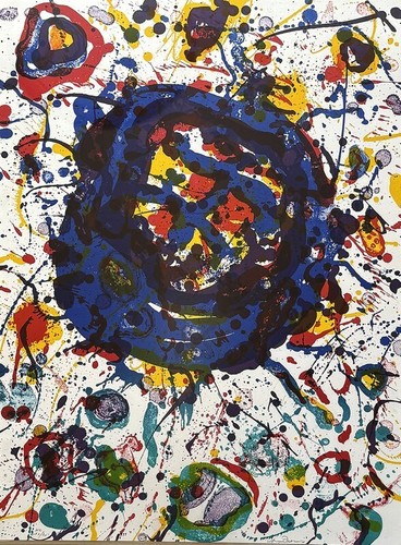 Sam Francis Untitled Lithograph Edition, autographed and framed, 1986 - Picture 2 of 4