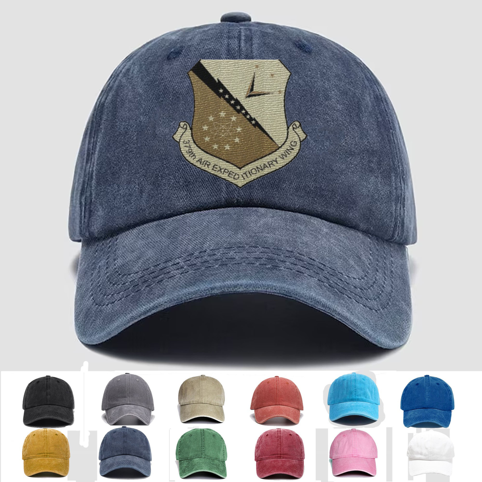 Custom Embroidered Hat 379th Air Expeditionary Wing, Veteran Cap, Trucker Hat