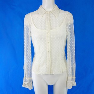 Schoenbach Nylon Blanc Blouse Gr Top 36 Nouveau Bettina Motif Femme Transparent Avec SqFw4dS6