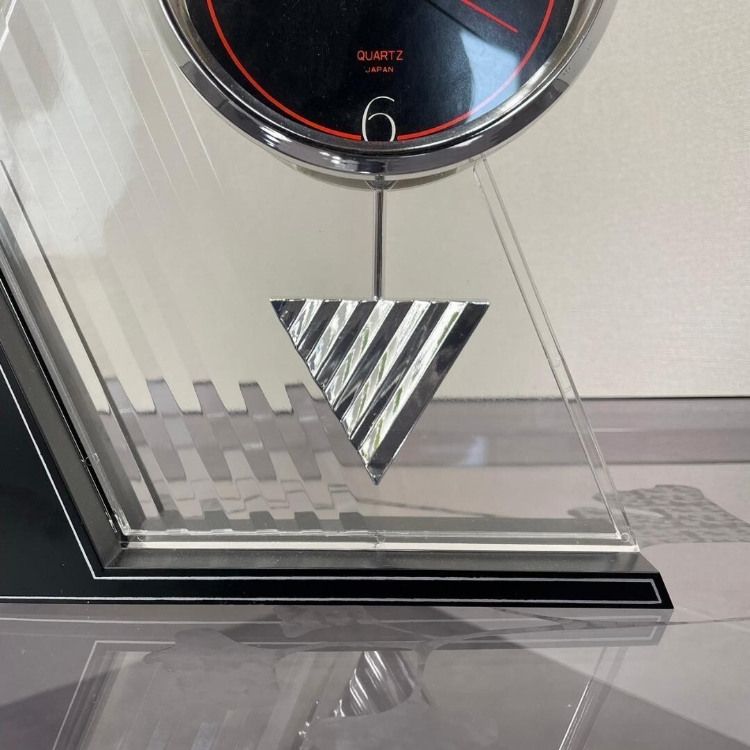 80's miyabi table clock postmodern analog quartz operation