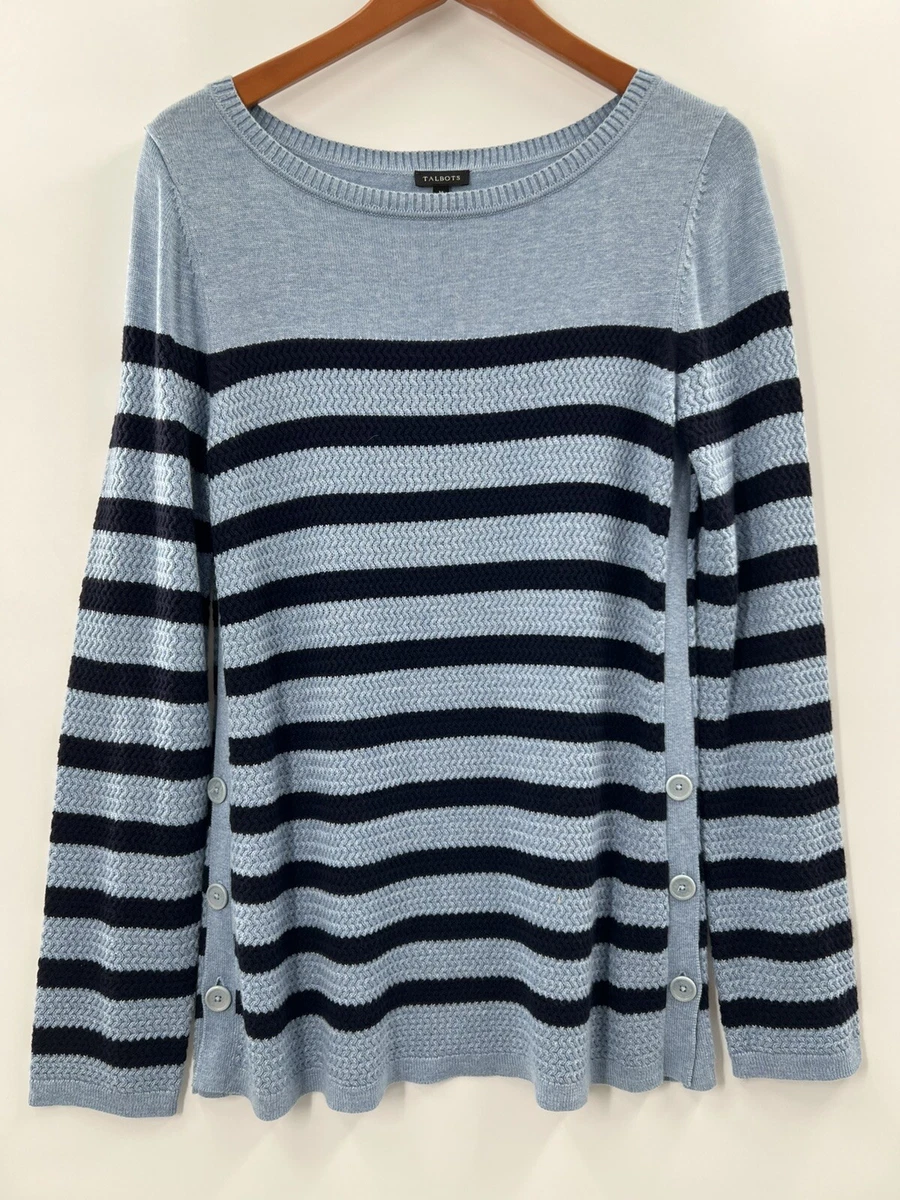 Talbots navy sweater top