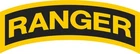 U.S. Army Ranger Tab #2 Military  Vinyl Decal Sticker Window Wall Cornhole