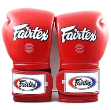 FAIRTEX GLOVES MUAY THAI KICK BOXING MMA BGV9 RED COLOR PRO TRAINING MEXICAN