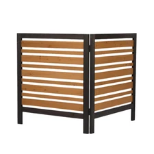 2-Panel Outdoor Air Conditioner Fence Screen, Outside Wood Privacy Fence