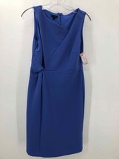 Pre-Owned Talbots Blue Size 2P Knee Length Sleeveless Dress