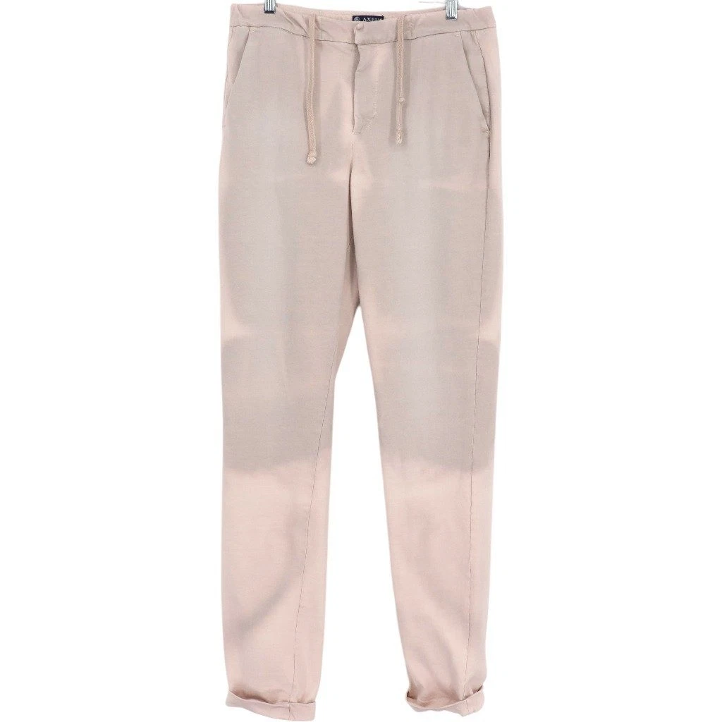 Axel's Vail Colorado New Bruce Men's Beige Cotton Jogger Chino Pants Italy Sz 35