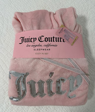 NWT Juicy Couture Sleepwear Luxe Plus Drawstring Pants Lounge Set Pink L