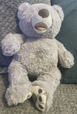 HugFun Gray Teddy Bear Plush Pet Toy Soft Stuffed Animal Puppy Dog Toy