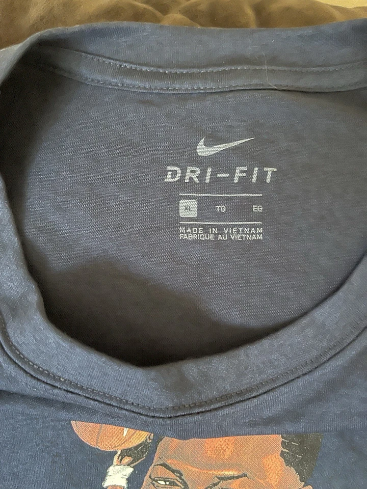 Camisa Patrick Ewing Georgetown Hoyas Jordan Dri-fit Mike Azul Marino Talla XL 1984 *Rara Foto 3 de 3