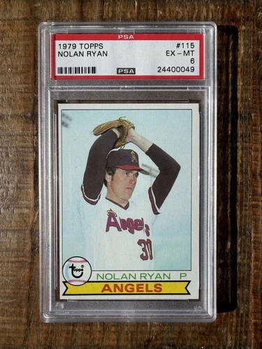 1979 Topps - Nolan Ryan #115 PSA 6 Legend Hurler California Angels HOF