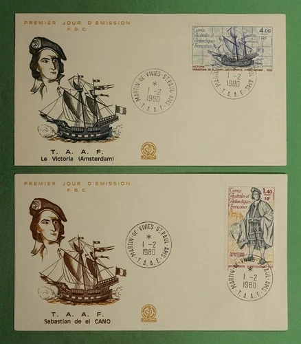 DR WHO 1980 FRENCH ANTARCTIC FSAT 2 FDC SHIP CACHET w29820