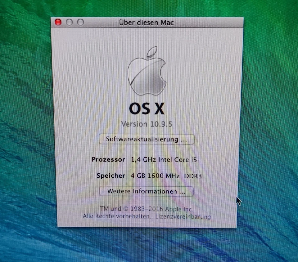 MacBook Air 11" A1465 (2014) EMC2631, 4GB RAM 128GB SSD - Bild 4 von 4