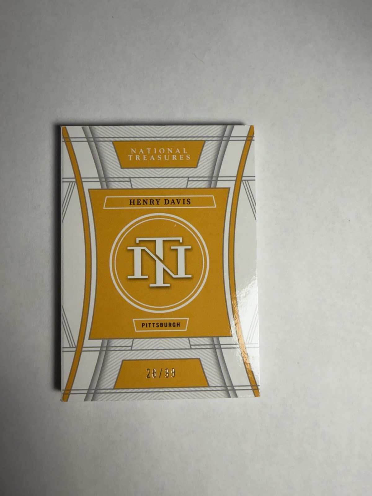 Panini 2023 National Treasures Baseball Henry Davis Auto Patch PSB-HD 28/99 view 2