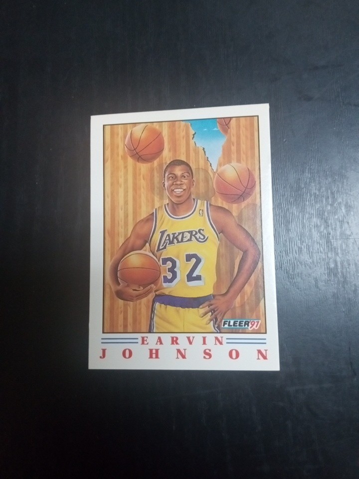 Earvin ‘Magic’ Johnson 1991 Fleer Pro-Visions #6 Los Angeles Lakers