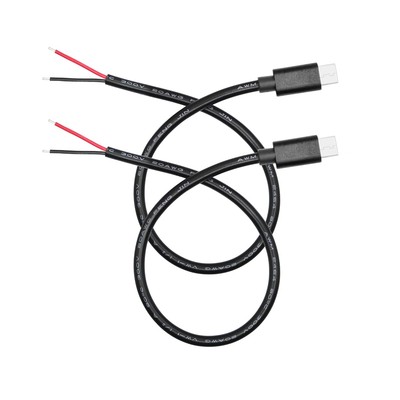 USB C to 2 Pin Bare Wire Open End Power Cable 11inch, 20AWG 5V/5A Type C... 
