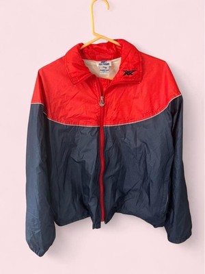 Vintage Asics Tiger Gore-Tex Colorblock Windbreaker Jacket Red Blue 80s Size S