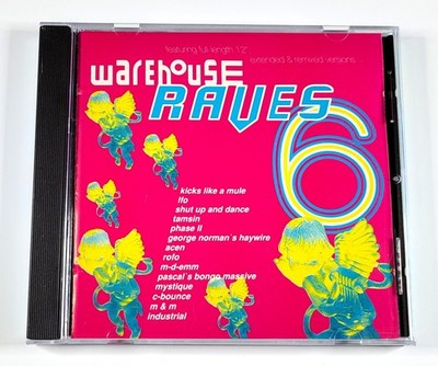 VARIOUS - Warehouse Raves 6 (Import CD/1991 Rumour Records) 14 Tracks/ LFO/ VG+