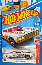 Hot Wheels 2024 Target Red Edition Series #113 Layin' Lowrider White w/ 5SPs