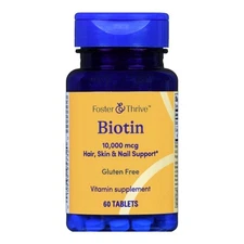 Biotin 60 Tabs 10;000 Mcg by Foster And Thrive