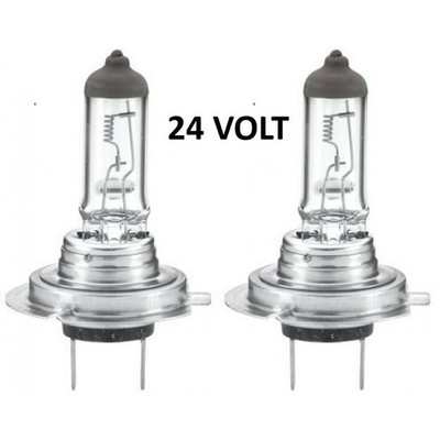 2 X  H7 24v 100w Headlight Bulbs Dipped Main Beam 499 Lorry Truck HGV Bus