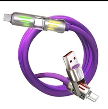 4 in 1 Multi-USB Charging Cable - MAX 240W Fast Charging/With USB A+ Type-C 3ft