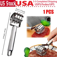 1PC Handheld Rolling Meat Tenderizer Beef Pork 430 Stainless Steel Kitchen Tools