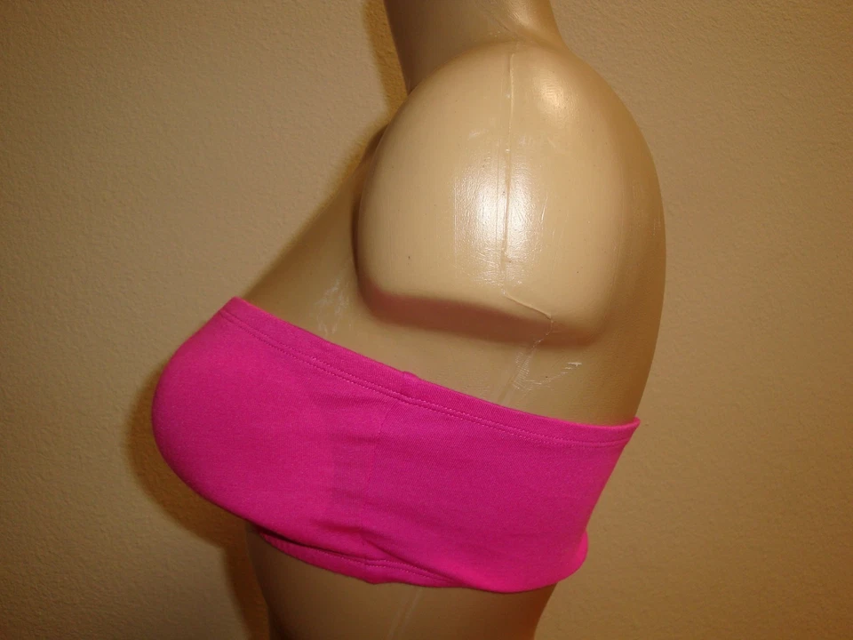 Nuevo Sujetador Style Solutions by Fashion Forms Algodón Bandeau Sin Alambres Rosa Caliente L Foto 2 de 3