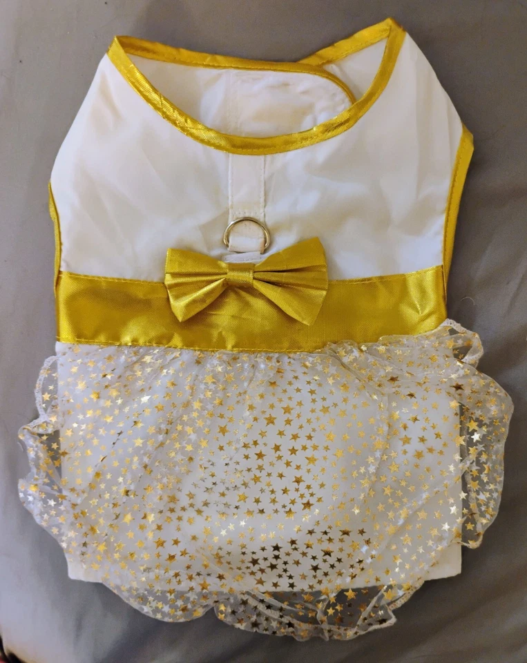 NWOT Doggie Design White with Gold Angel Wings Dress Size M - FREE Shipping!!!! - Image 2 of 4