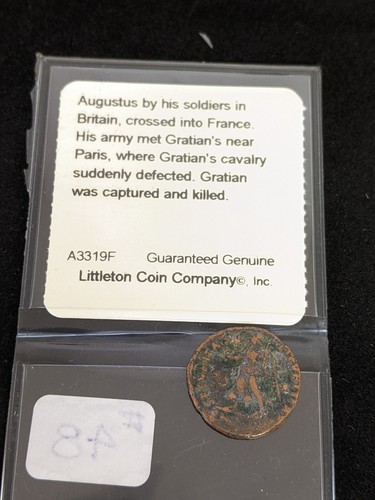 Roman Bronze Reduced Follis Of Gratian (AD 367-383) RAW #48E9 - Picture 4 of 4