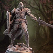 Lizarin Nordic Nature Paladin Fighter Cleric Miniature | D&D DnD