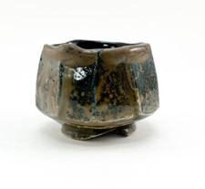 Japanese Guinomi Sake Cup By Takashi Baba Bizen ware YOHEN Pottery Handcraft