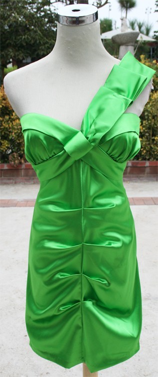 NWT ROBERTA $80 Lime Juniors Cocktail Evening Dress 3