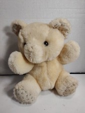 Eden Baby Rattle Bear Vintage. Felt Mouth. Adorable