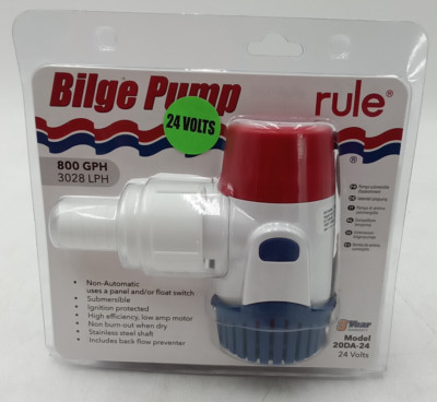 Rule 800GPH Bilge Pump  24V New In Package