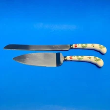 Sheffield Pie Cake Serving Set Christmas Holidays Stainless 2 Pcs England EUC