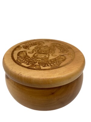 First Nations Artwork box, carving, Pacific Northwest Coast, signed E A Hunt