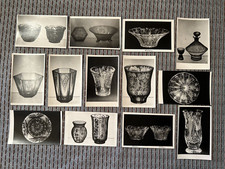Vintage B&W Photo of Crystal  Vases or Bowls