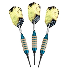 VIPER SPINNING BEE BLUE 16 GRAM DARTS 2BA SOFT TIP SET SHIPS FREE FREE FLIGHTS